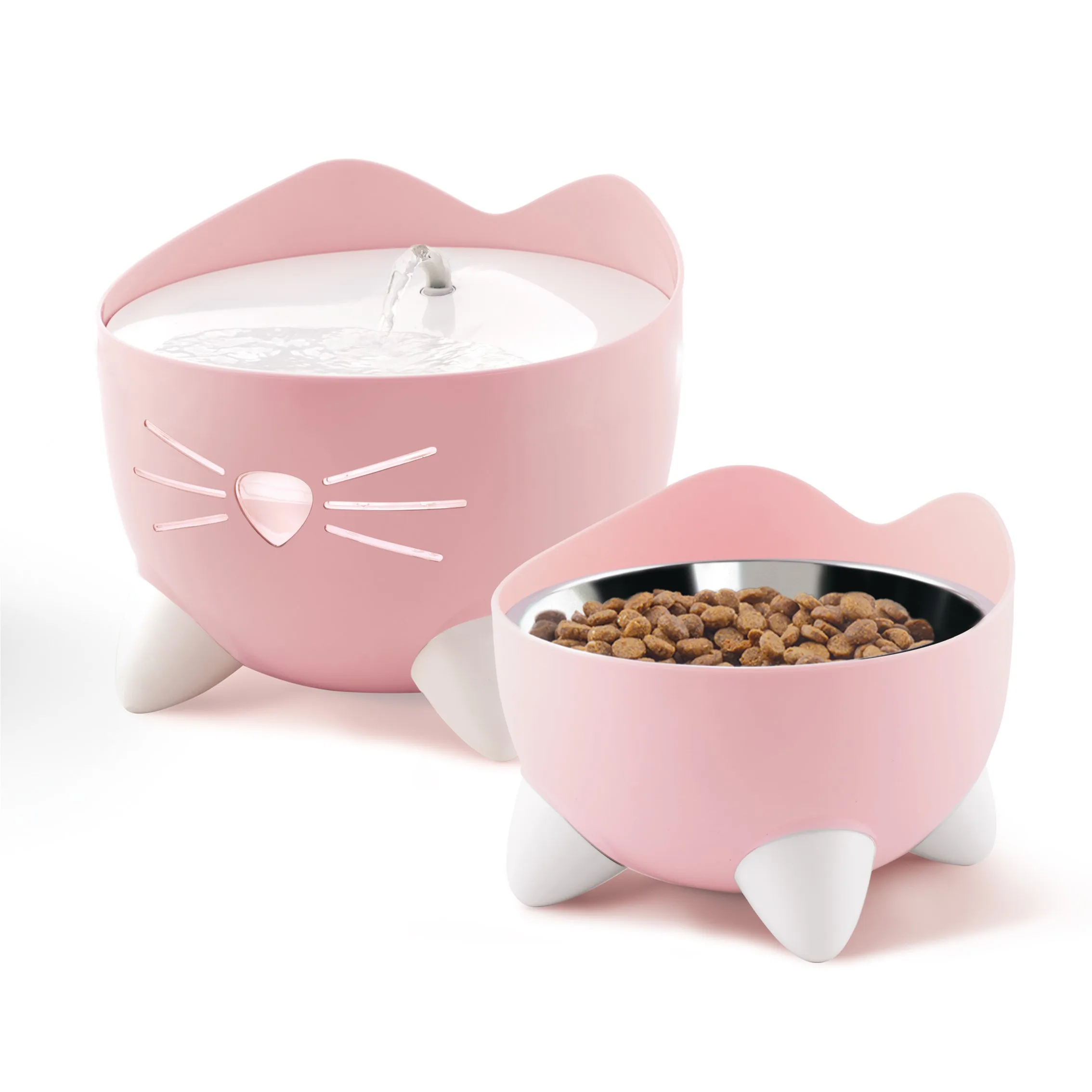 CatIt PIXI Kombo sæt Pink (Foder skål og drikkefontene)